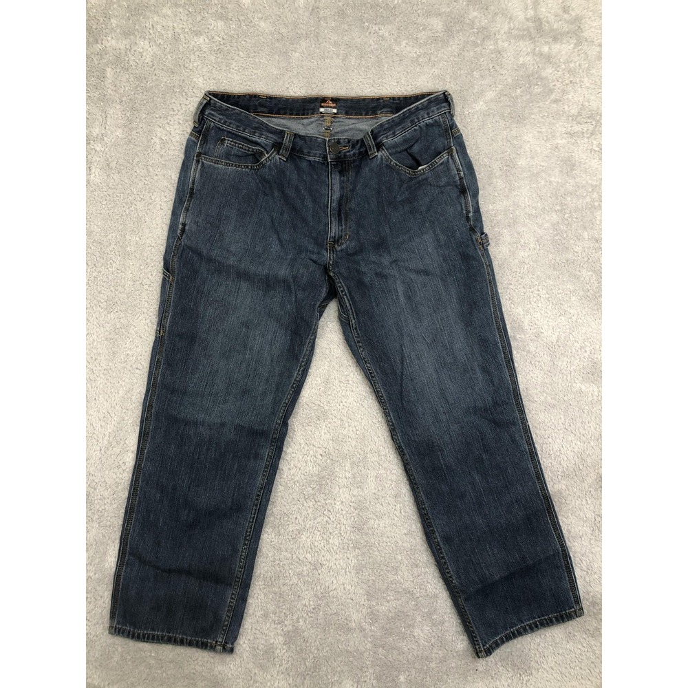 Ridgecut Jeans Mens 38x30 Blue Carpenter Relaxed Fit Denim